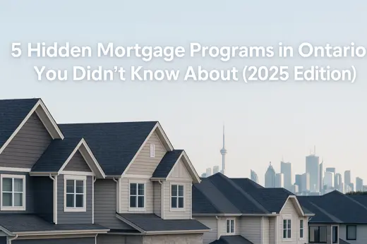 5 Hidden Mortgage Programs in Ontario You Didn’t Know About (2025 Edition)
