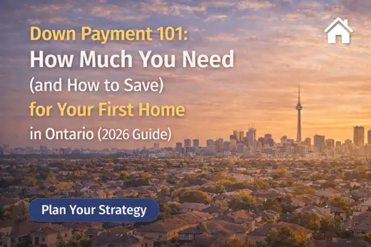 Down Payment 101: How Much You Need (and How to Save) for Your First Home in Ontario (2026 Guide)