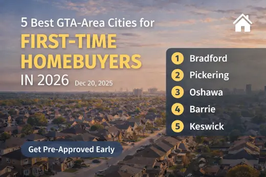 5 Best GTA-Area Cities for First-Time Homebuyers in 2026