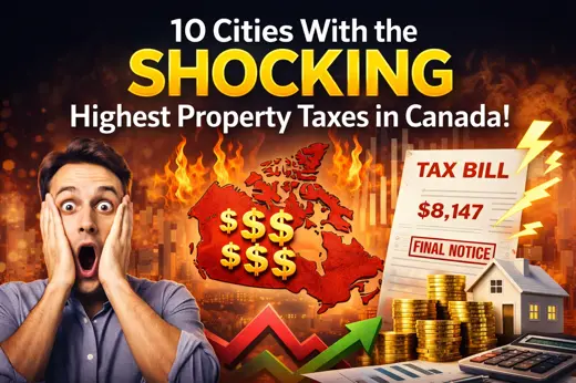 Top 10 Cities in Canada With the Most Expensive Property Taxes (Most Homeowners Are Shocked by #3)