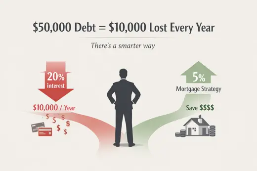 $50,000 Debt = $10,000 Interest Every Year: The Smart Way Canadians Are Cutting It Down
