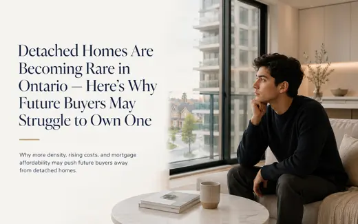 Detached Homes Are Becoming Rare in Ontario — Here’s Why Future Buyers May Struggle to Own One