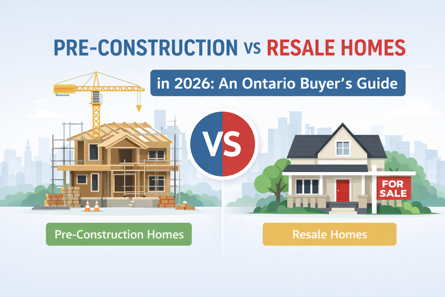 Pre-Construction vs Resale Homes in 2026: An Ontario Buyer’s Guide
