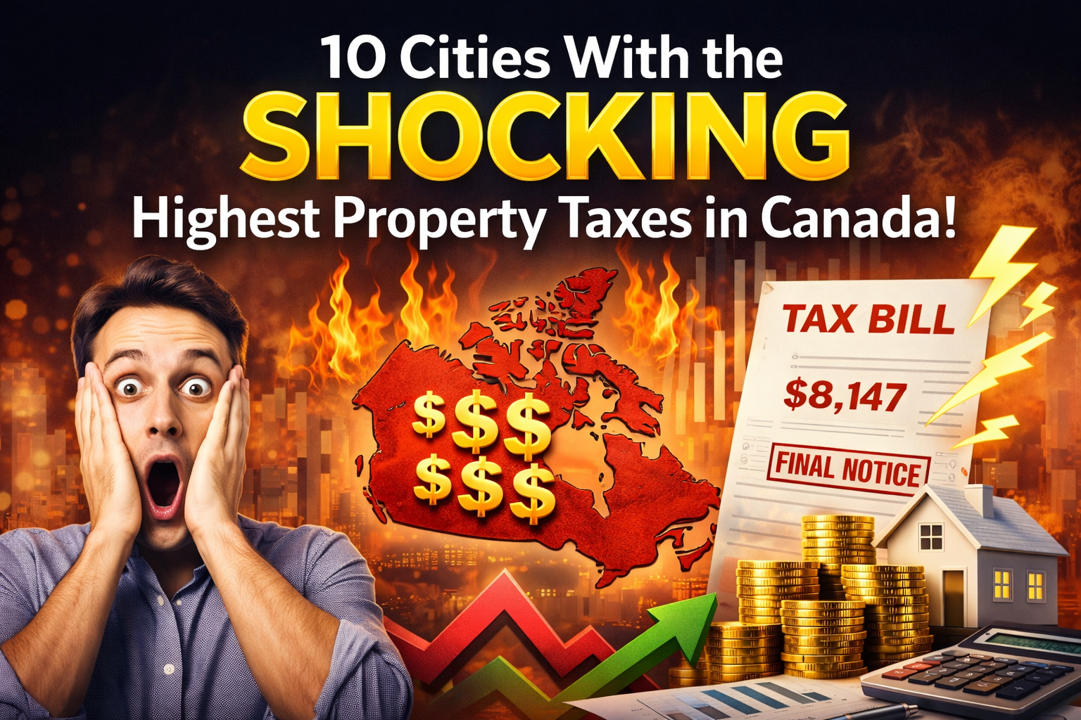 Top 10 Cities in Canada With the Most Expensive Property Taxes (Most Homeowners Are Shocked by #3)